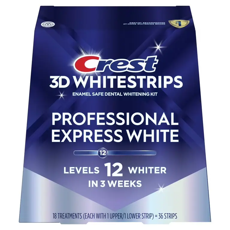 Benzi pentru albirea dintilor 3D White Whitestrips Professional Effects, 36 benzi, Crest