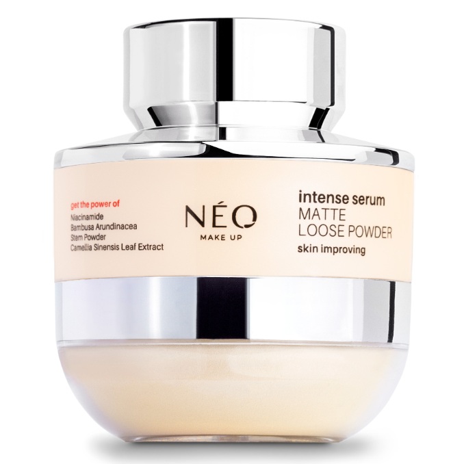 Pudra pulbere matifianta cu SPF 10 Intense Serum Matte Loose Powder, 10 g, Neo Make Up