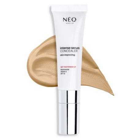 Corector cu SPF 10 Nuanta 01 Porcelain Intense Serum Concealer, 10 ml, Neo Make Up