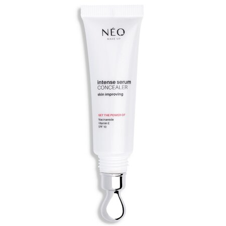 Corector cu SPF 10 Nuanta 01 Porcelain Intense Serum Concealer, 10 ml, Neo Make Up 695524