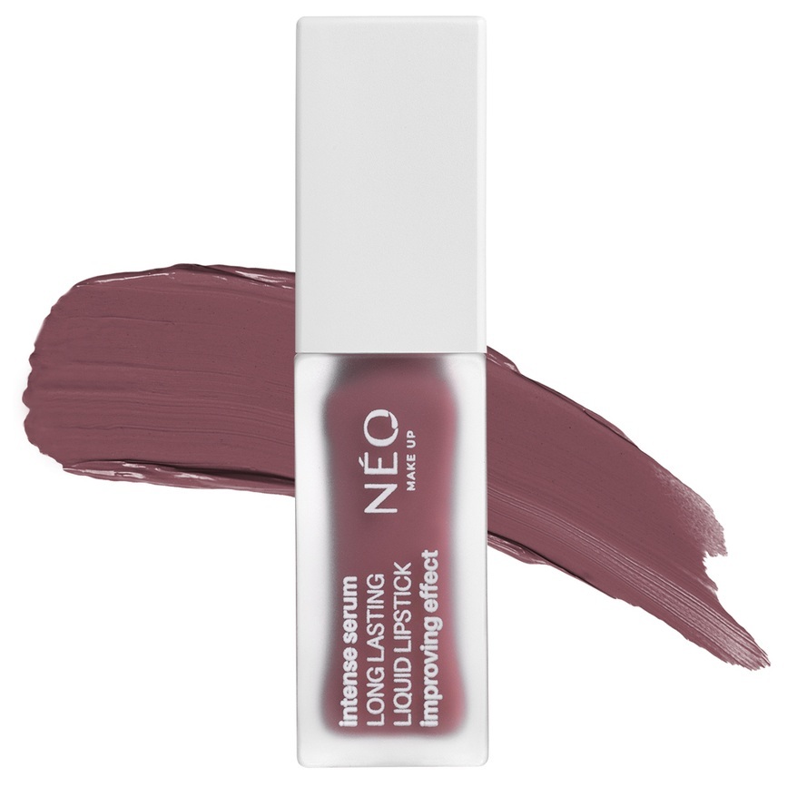 Ruj lichid Nuanta 04 Continous Smile Intense Serum Long Lasting Liquid Lipstick, 4.5 ml, Neo Make Up