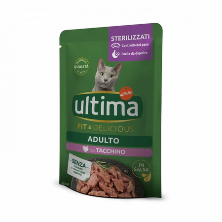 Hrana umeda cu carne de curcan pentru pisici sterilizate, 85 g, Ultima