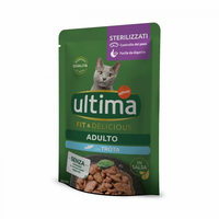 Hrana umeda cu pastrav pentru pisici sterilizate, 85 g, Ultima