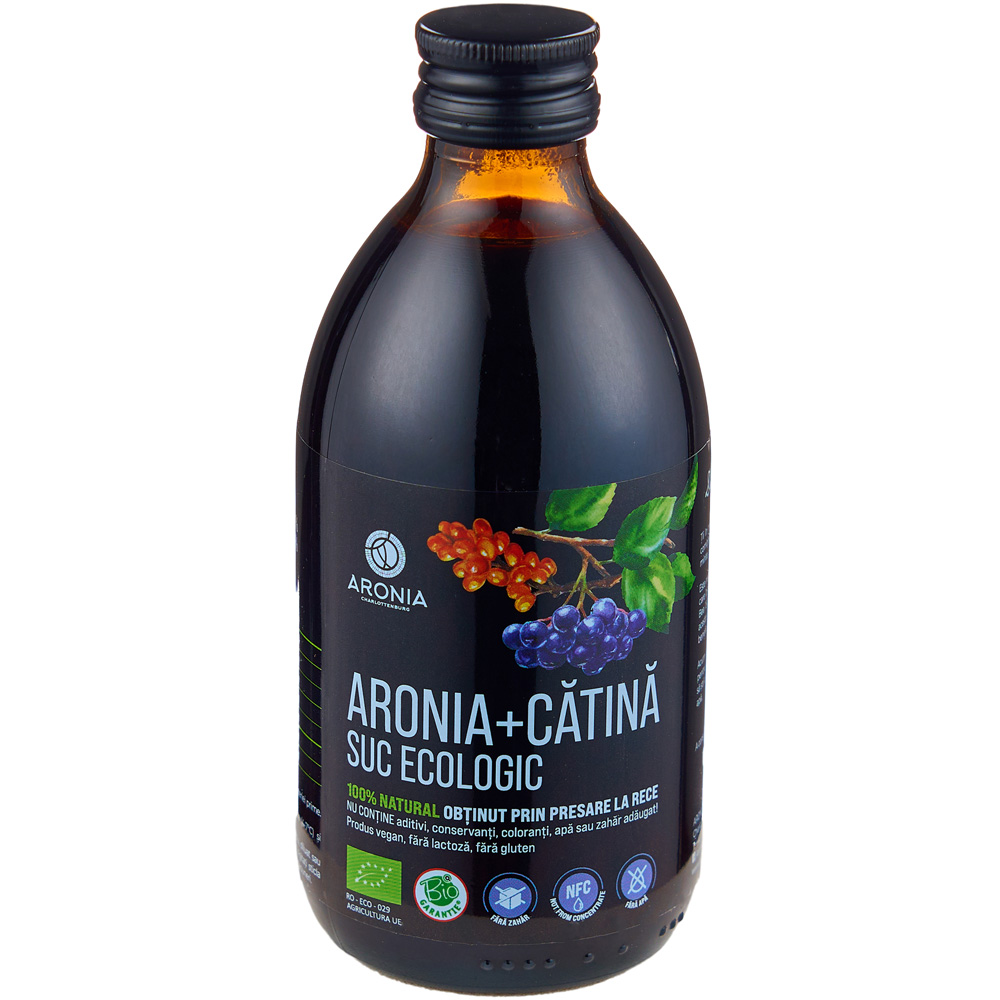 Suc ecologic din aronia si catina, 300 ml, Aronia Charlottenburg