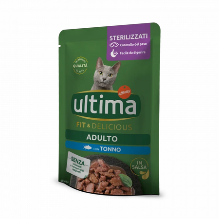 Hrana umeda cu ton pentru pisici sterilizate, 85 g, Ultima