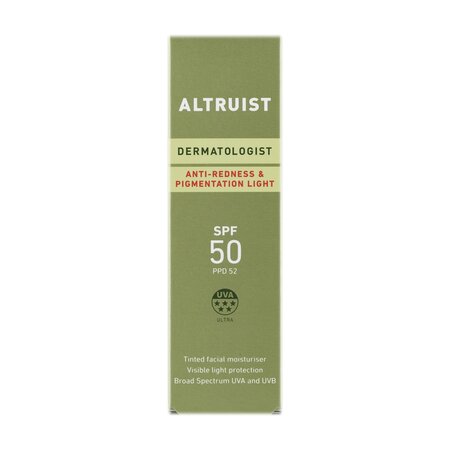 Crema de fata anti-roseata si anti-pete cu factor de protectie SPF50 Anti-redness & Pigmentation Light, 30 ml, Altruist 739048
