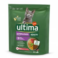 Hrana uscata cu carne de vita pentru pisici sterilizate, 800 g, Ultima