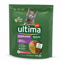 Hrana uscata cu carne de vita pentru pisici sterilizate, 800 g, Ultima