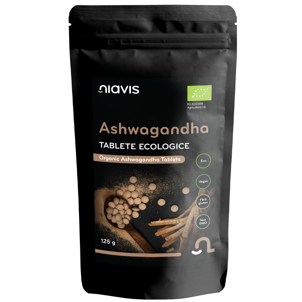 Tablete ecologice Ashwagandha, 125 g, Niavis