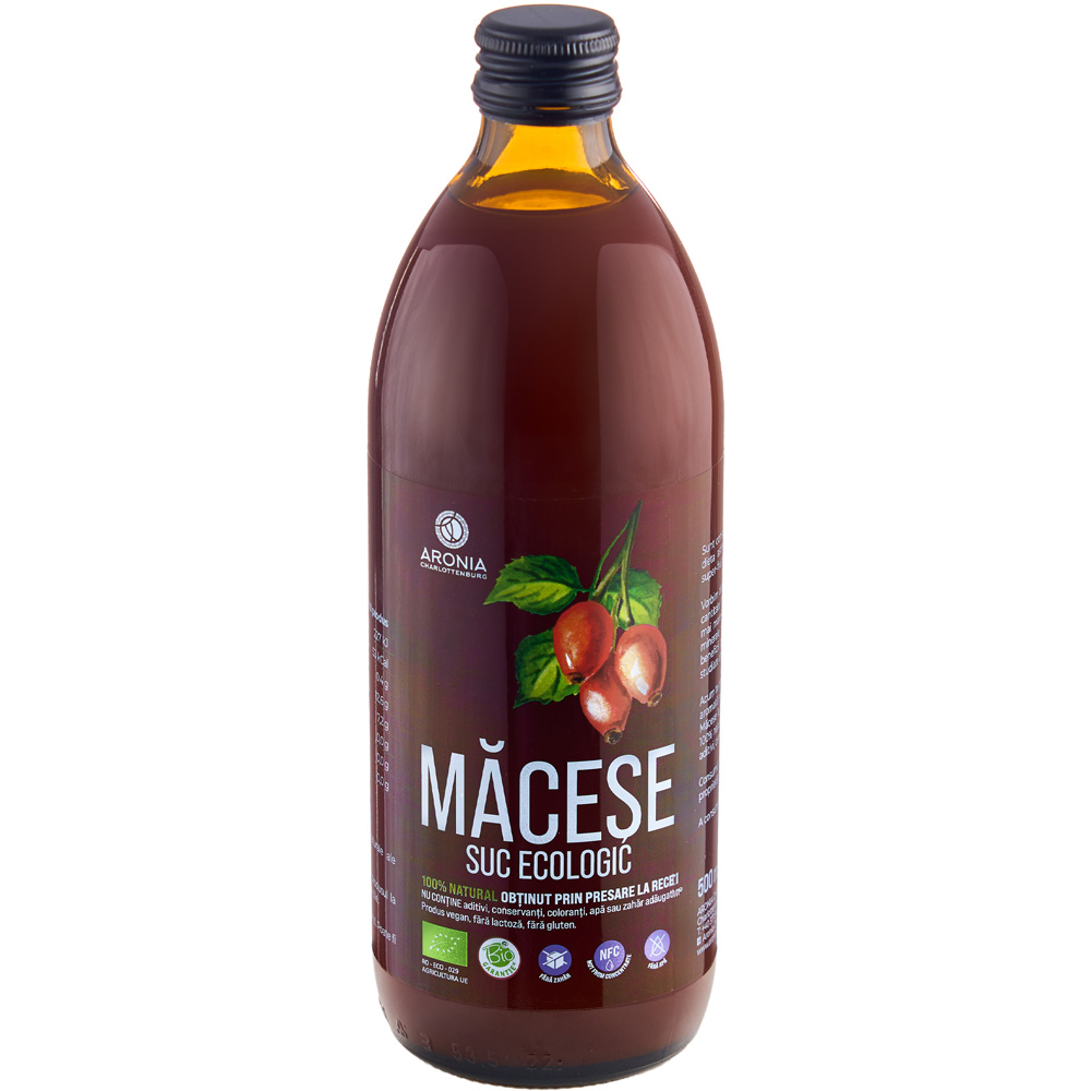 Suc ecologic din macese, 500 ml, Aronia Charlottenburg