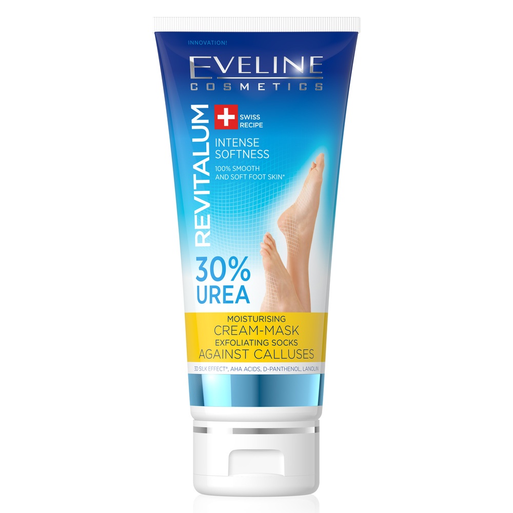 Masca exfolianta pentru picioare si calcaie cu 30% uree Revitalium, 75 ml, Eveline Cosmetics