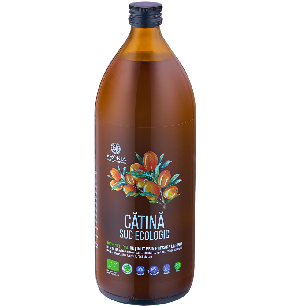 Suc ecologic de catina, 1000 ml, Aronia Charlottenburg