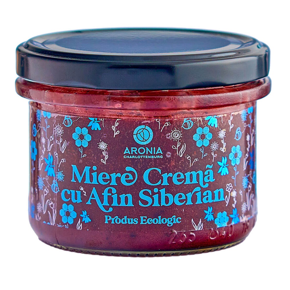 Miere crema cu Afin Siberian, 220 g, Aronia Charlottenburg