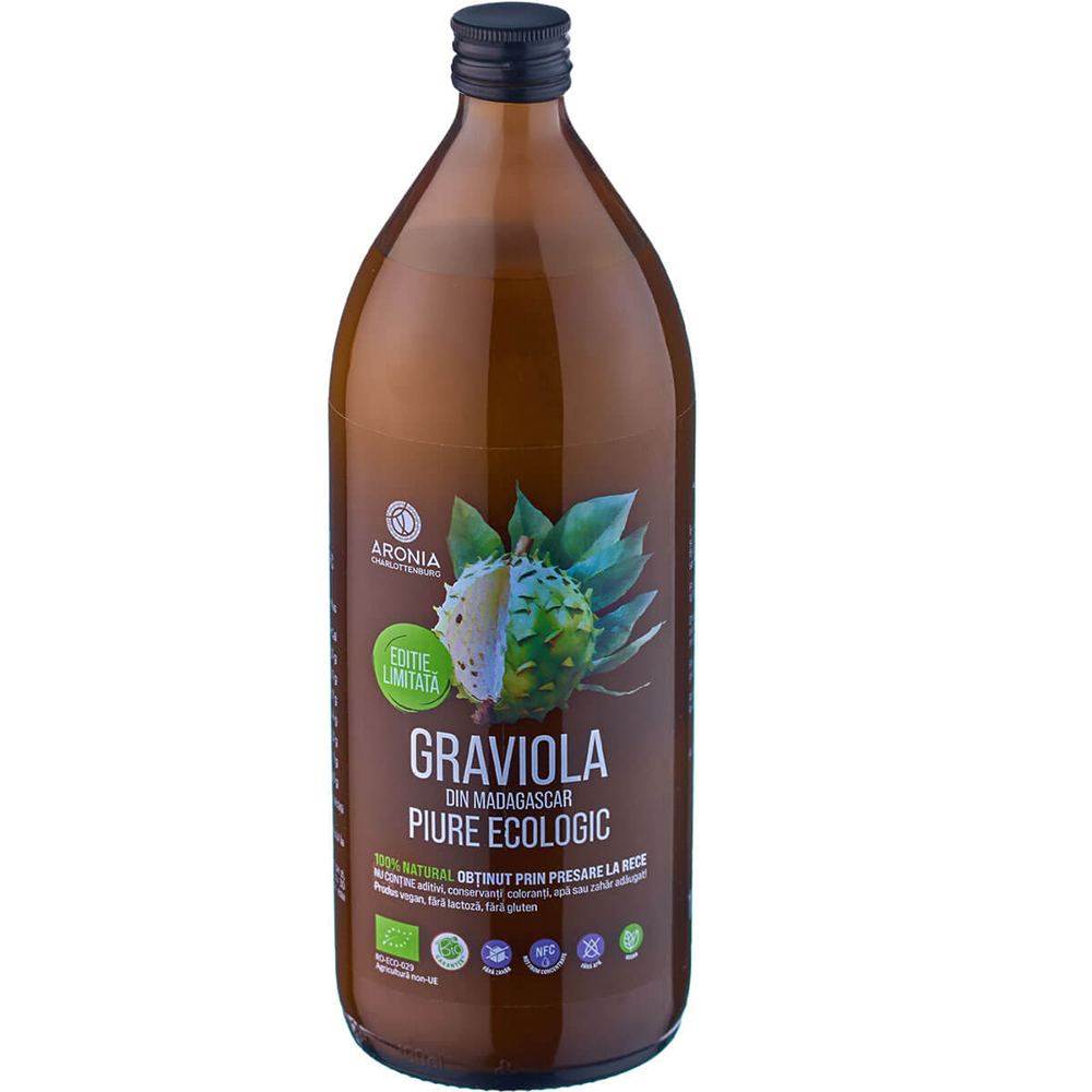 Piure ecologic de Graviola din Madagascar, 1000 ml, Aronia Charlottenburg