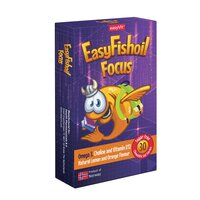 Omega 3, Colina si Vitamina B12 pentru copii Easy Fishoil Focus, 30 comprimate masticabile, EasyVit
