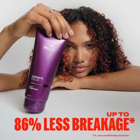 Balsam hidratant pentru par vopsit cu glicina si vitamina B5 Ultimate Color, 200 ml, Wella Professionals 695412