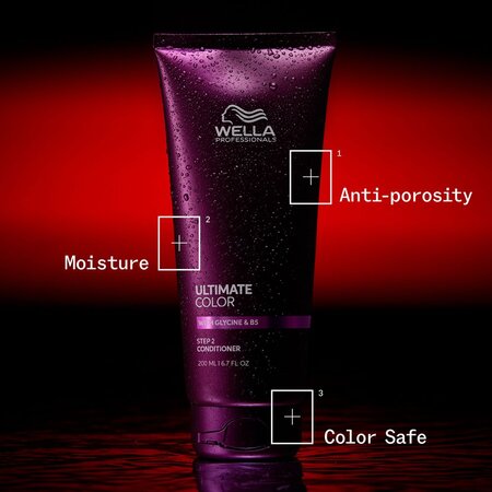 Balsam hidratant pentru par vopsit cu glicina si vitamina B5 Ultimate Color, 200 ml, Wella Professionals 695416