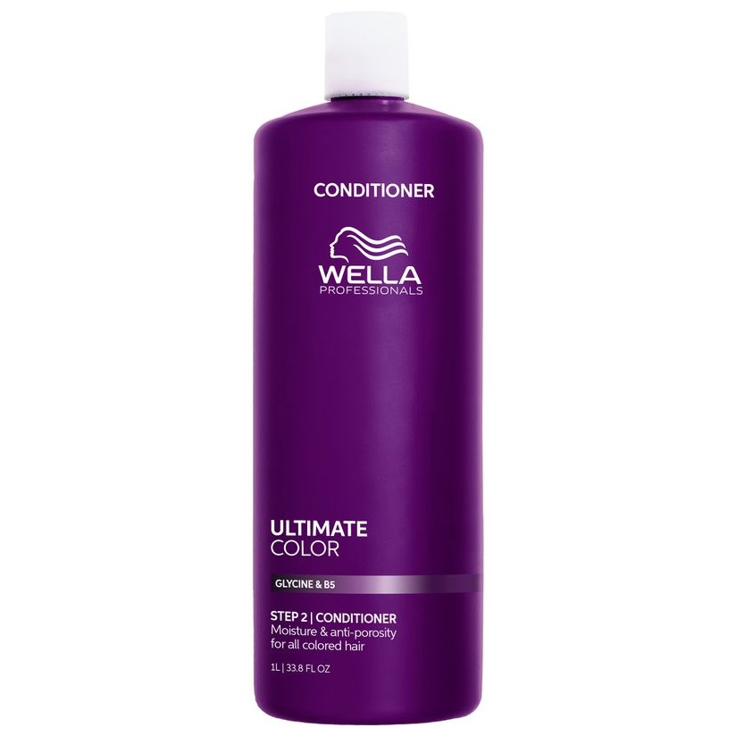 Balsam hidratant pentru par vopsit cu glicina si B5 Ultimate Color, 1000 ml, Wella Professionals