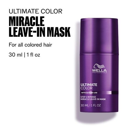 Masca leave-in pentru par vopsit cu glicina si B5 Ultimate Color, 30 ml, Wella Professionals 695324