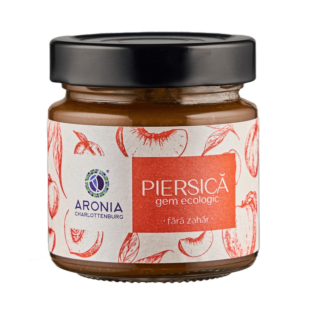 Gem ecologic de piersici, 200 g, Aronia Charlottenburg