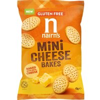 Mini biscuiti cu branza fara gluten, 45 g, Nairns