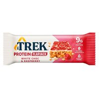 Baton proteic cu ciocolata alba si zmeura Flapjack, 50 g, Trek