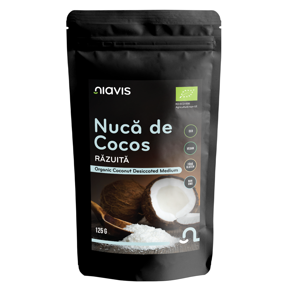 Nuca de cocos razuita, 125 g, Niavis