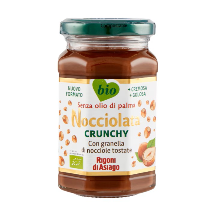 Crema bio de alune de padure si cacao Nocciolata, 250 g, Rigoni Di Asiago