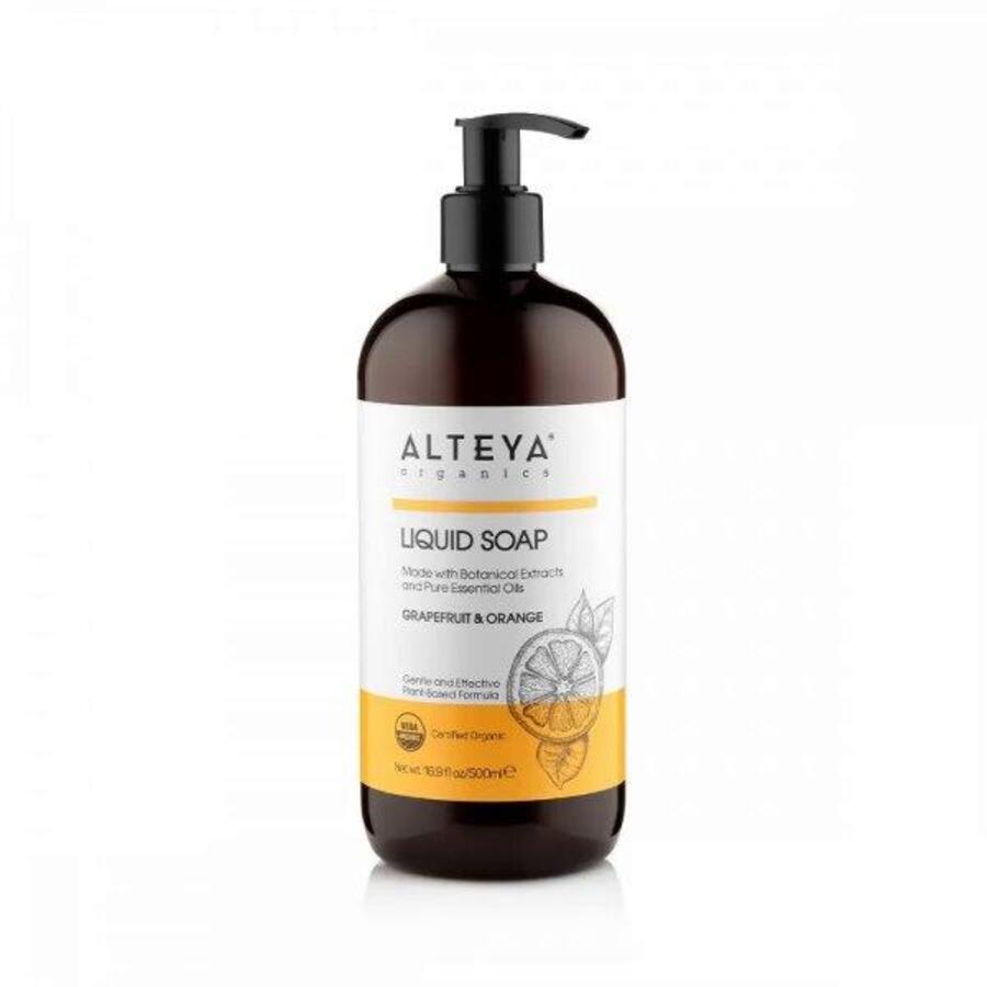 Sapun lichid cu extract de grapefruit si portocala, 500 ml, Alteya