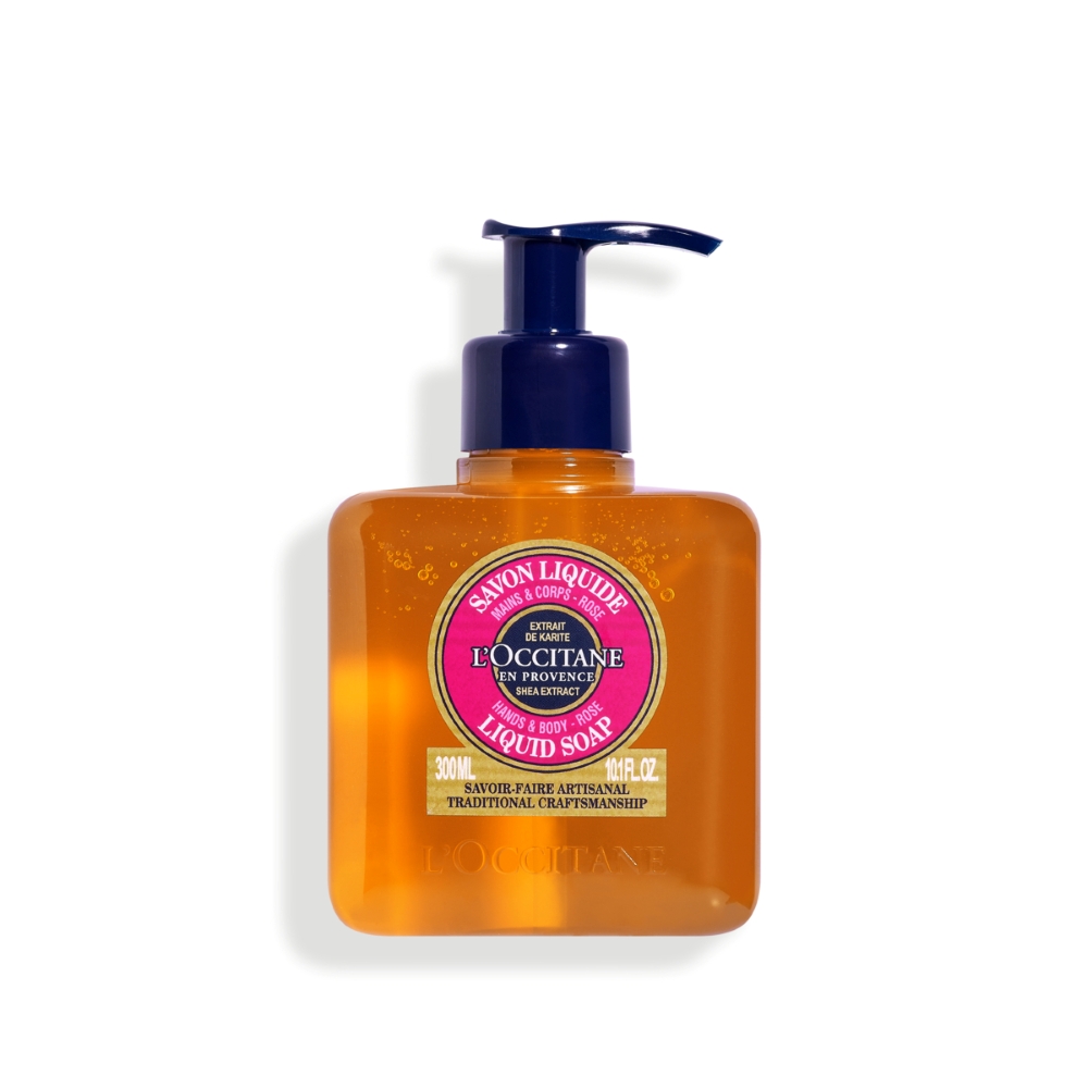 Sapun lichid cu unt de shea si trandafir Shea Butter, 300 ml, L'Occitane
