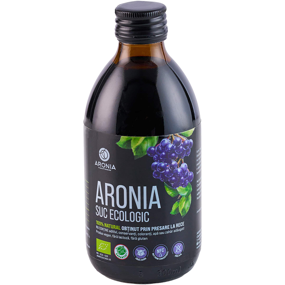 Suc ecologic de Aronia, 300 ml, Aronia Charlottenburg