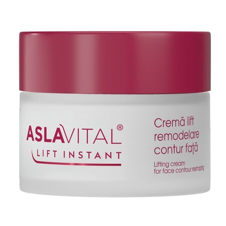 Crema remodelare contur fata Lift Instant, 50 ml, Aslavital 695645