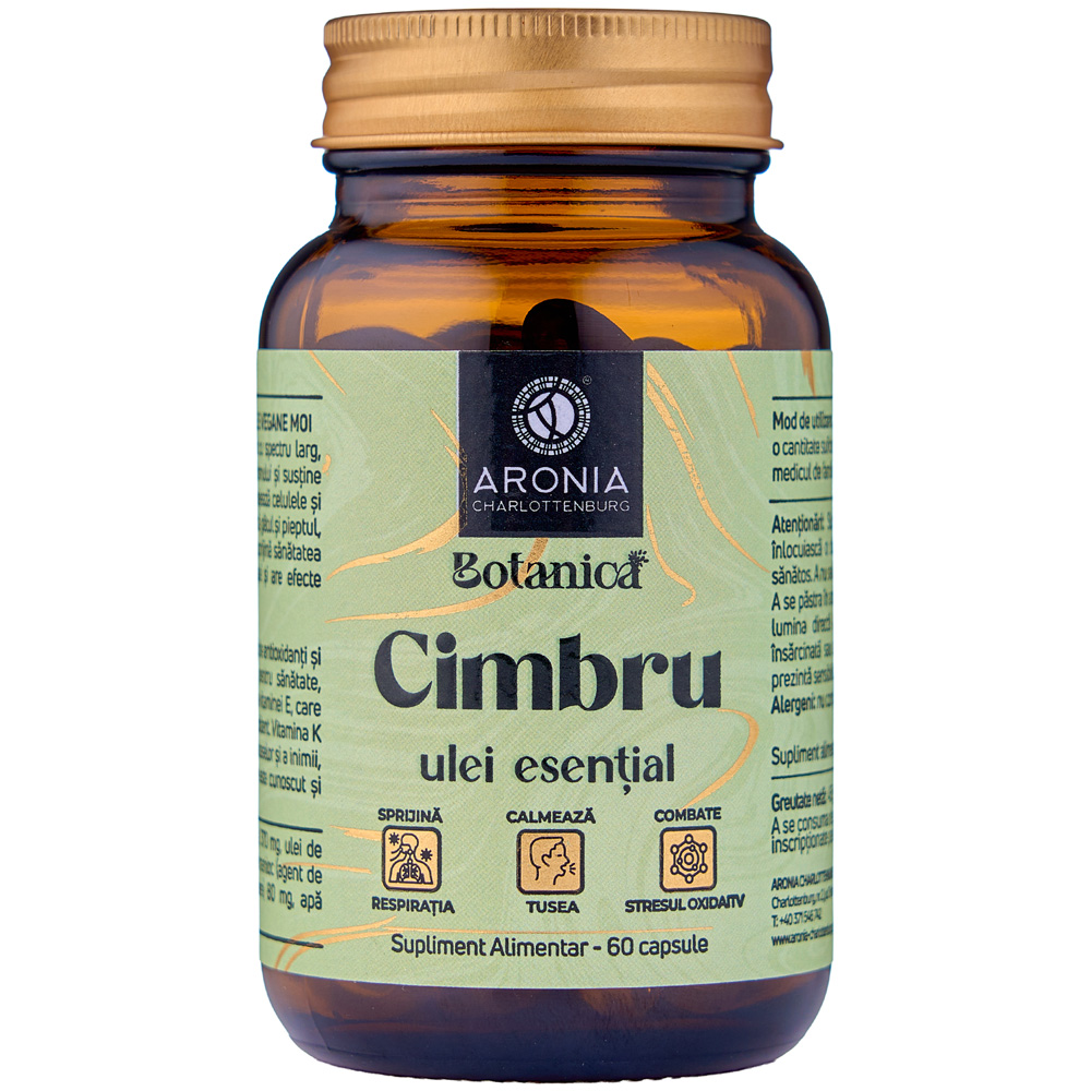 Ulei esential de cimbru Botanica, 60 capsule, Aronia Charlottenburg