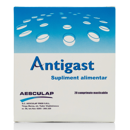 Antigast, 20 comprimate masticabile, Aesculap 726819