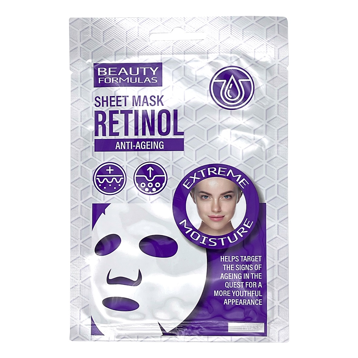 Masca tip servetel anti-age cu retinol, 1 bucata, Beauty Formulas