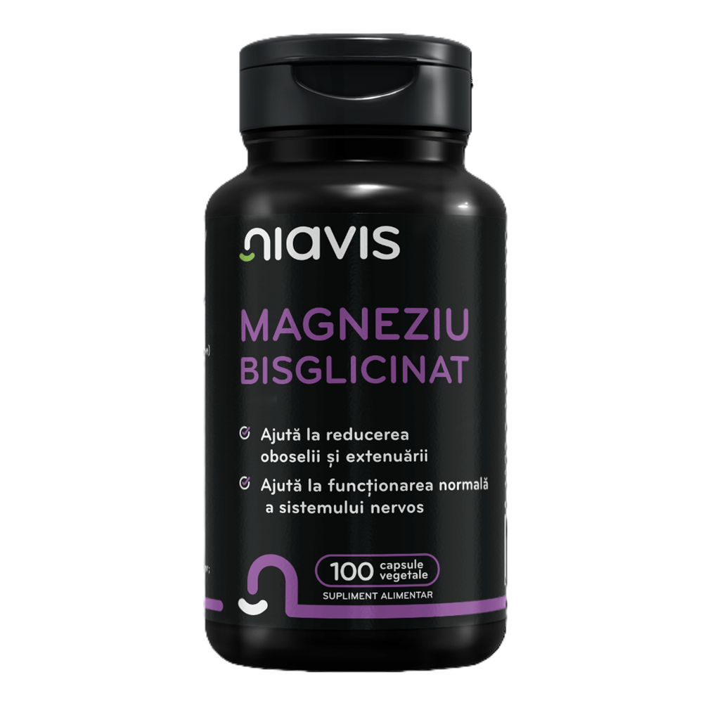 Magneziu Bisglicinat, 100 capsule, Niavis