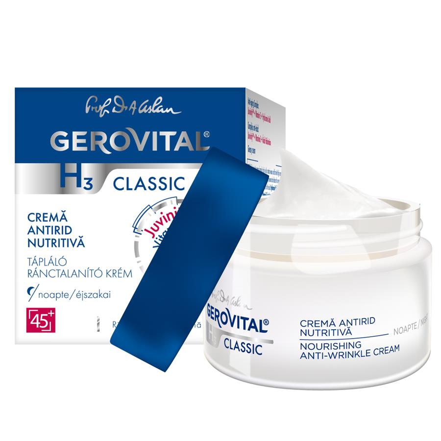 Crema nutritiva antirid de noapte H3 Classic, 50 ml, Gerovital