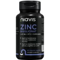 Zinc Bisglicinat + Vitamina B6 + Vitamina C + Curcumin, 60 capsule vegetale, Niavis