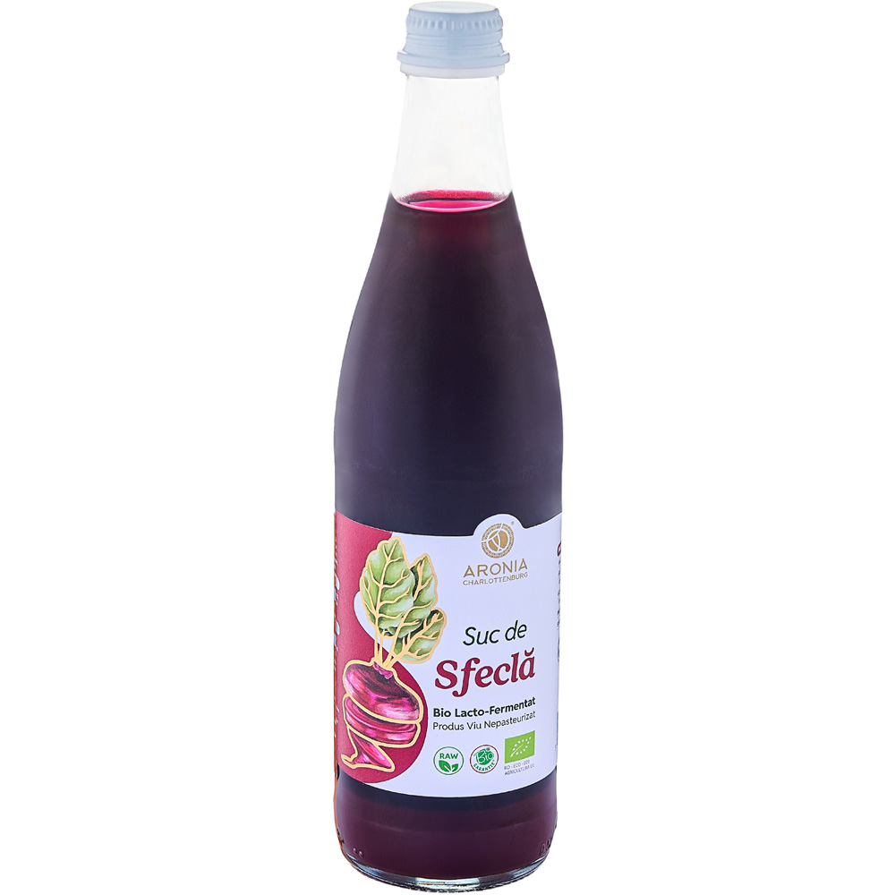 Suc de sfecla Bio lacto-fermentat, 500 ml, Aronia Charlottenburg