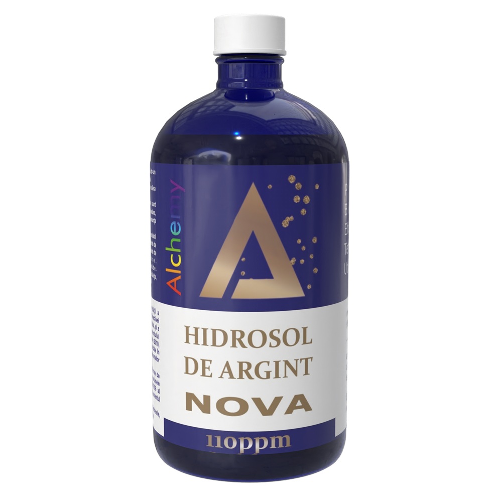 Hidrosol De Argint 110ppm Nova Alchemy, 480 ml, Aghoras