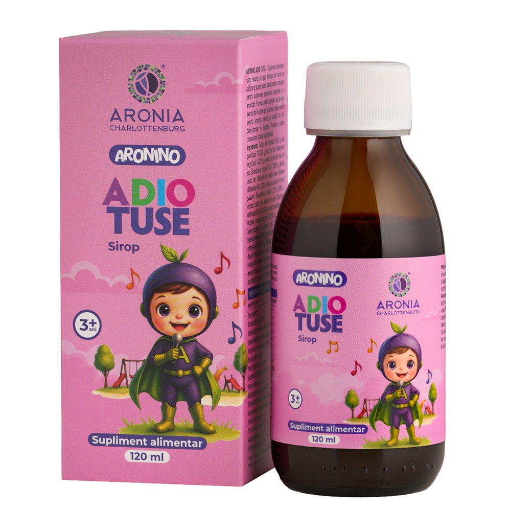 Sirop pentru copii Adio Tuse Aronino, 120 ml, Aronia Charlottenburg