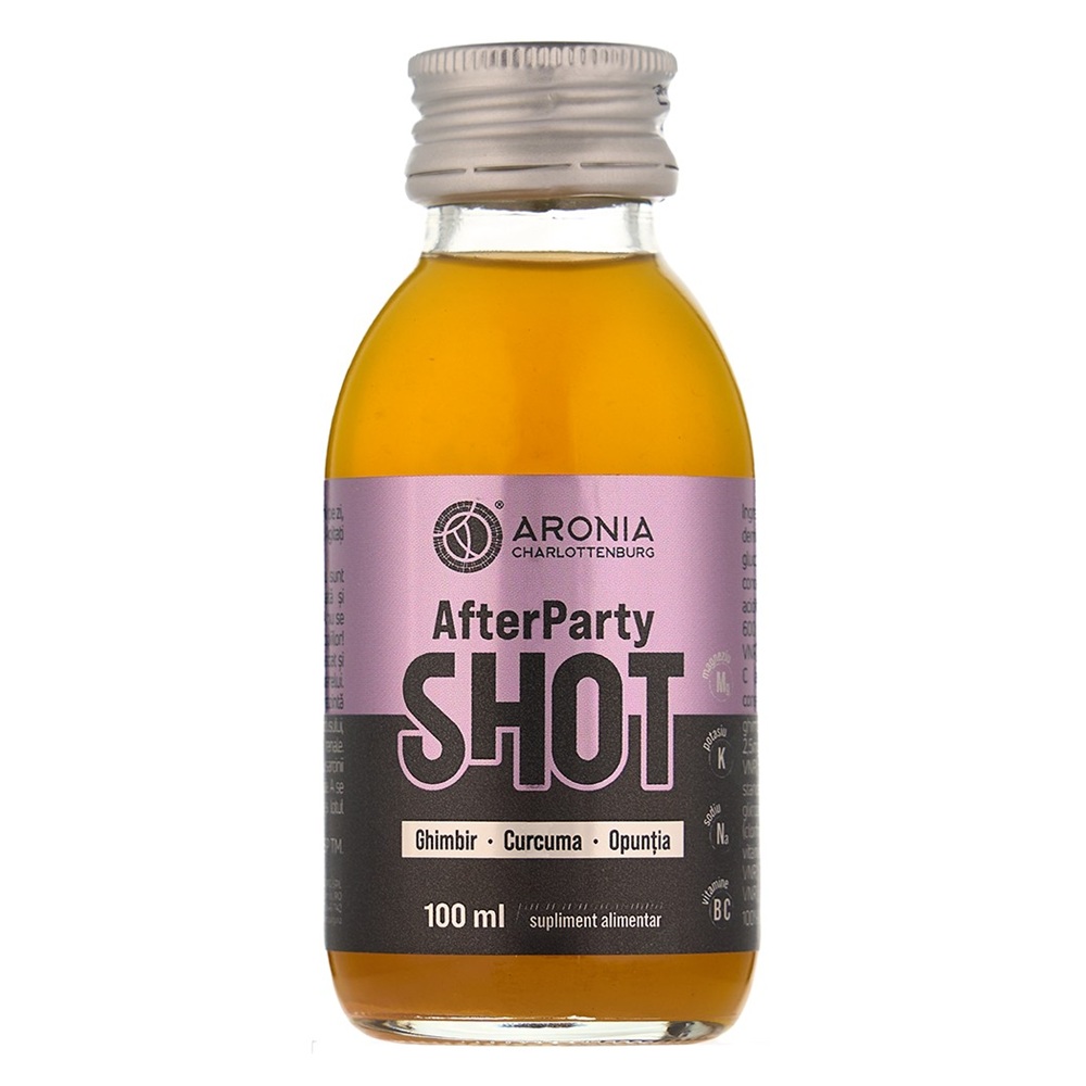 Shot cu electroliti si vitamine After Party, 100 ml, Aronia Charlottenburg