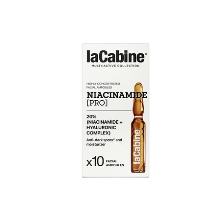 Fiole de fata pentru pete pigmentare cu 20% complex activ Niacinamide Pro Multi-active, 10 fiole x 2 ml, La Cabine 696235