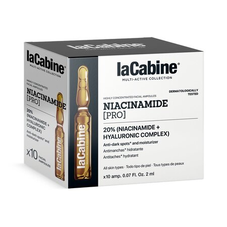 Fiole de fata pentru pete pigmentare cu 20% complex activ Niacinamide Pro Multi-active, 10 fiole x 2 ml, La Cabine 696234