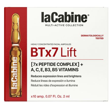 Fiole de fata pentru reducerea ridurilor BTx7 Lift Multi-active, 10 fiole x 2 ml, La Cabine