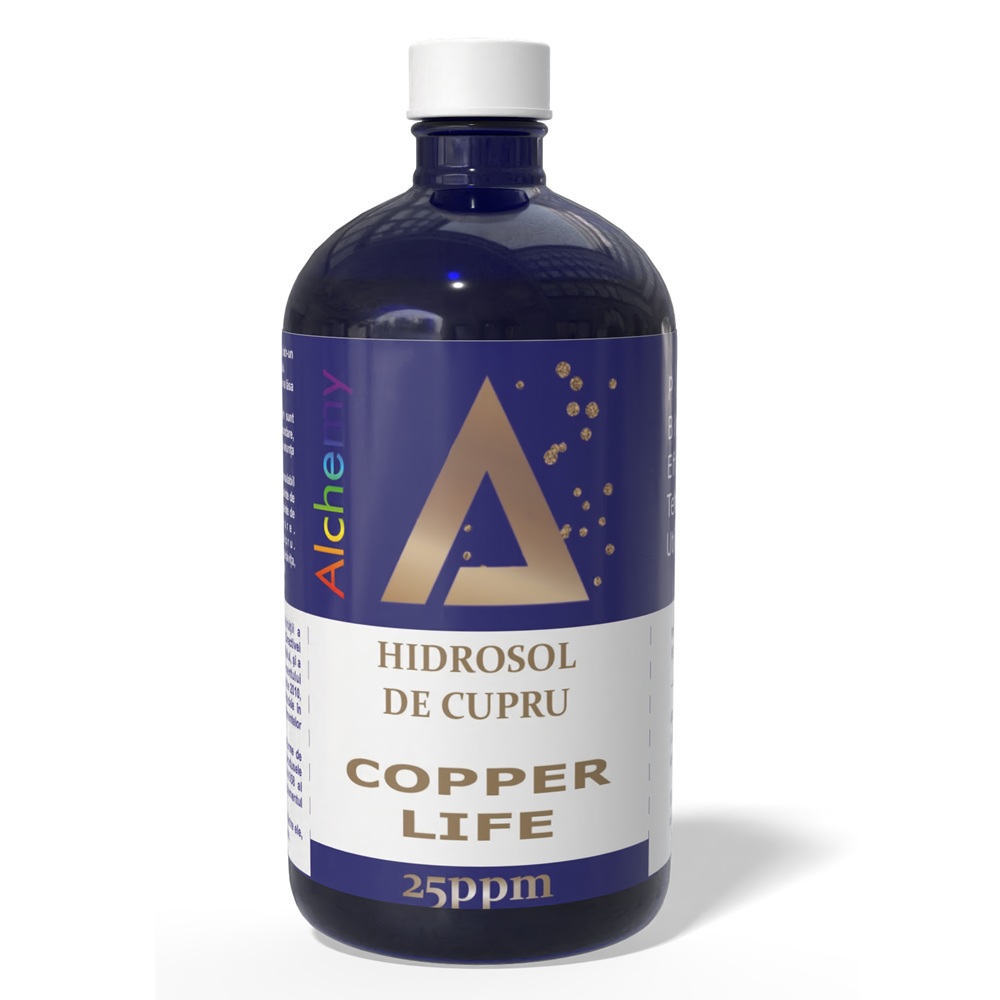 Hidrosol de cupru 25ppm Copper Life Alchemy, 480 ml, Aghoras