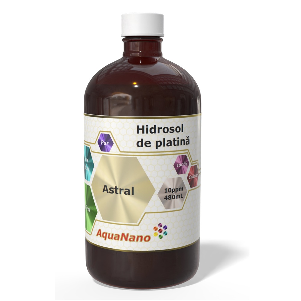 Hidrosol de platina 10ppm Astral AquaNano, 480 ml, Aghoras
