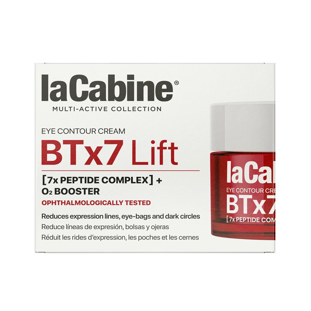 Crema pentru conturul ochilor cu efect de lifting si luminozitate BTx7 Lift Multi-active, 15 ml, La Cabine
