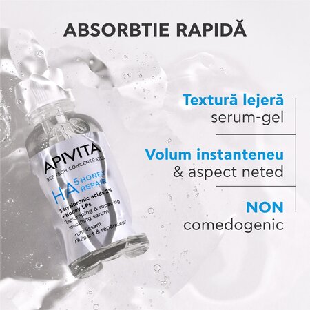 Ser reparator cu acid hialuronic, 30 ml, Apivita 696485