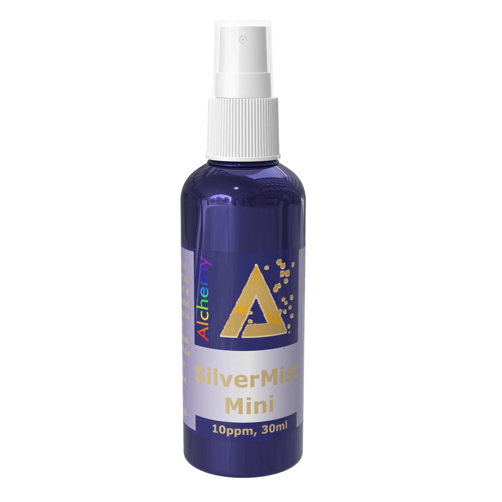 Spray Cu Argint coloidal 10ppm Silvermist Mini Alchemy, 30 ml, Aghoras